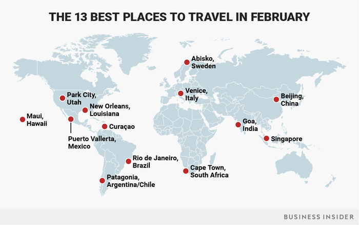Where Travel in February