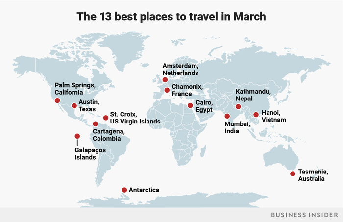 Where Travel in March